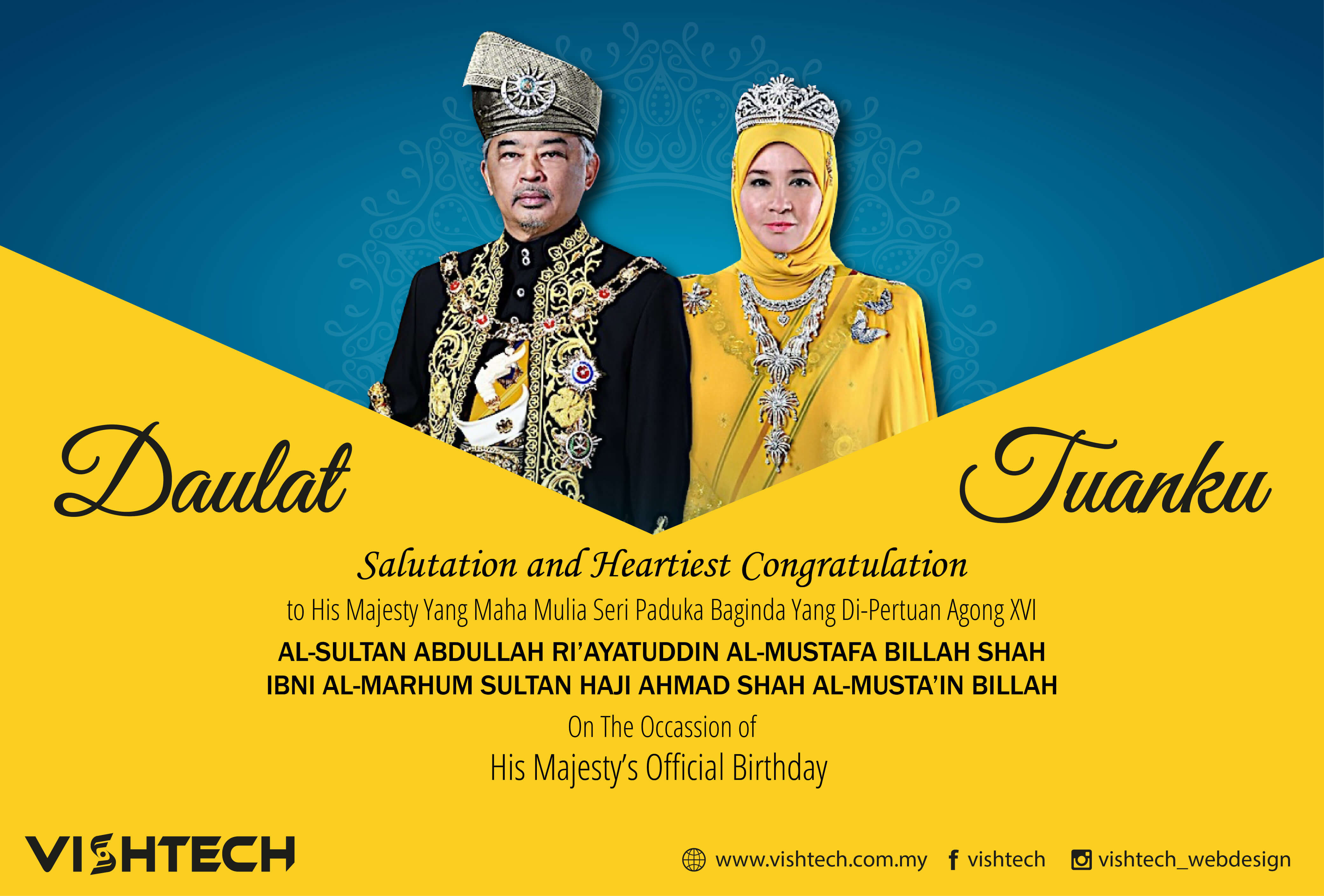 Yang Di Pertuan Agong Birthday 2019 - 9 September 2019 Hari Keputeraan ...